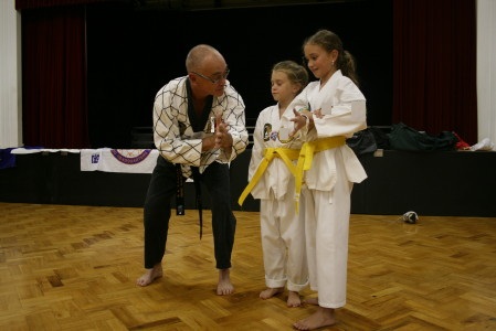 Martial arts instruction with young students